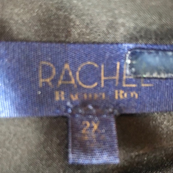 RACHEL ROY Size 2X Leopard Cocktail Dress Animal HiNeck Balloon Sleeve Keyhole - Picture 11 of 17